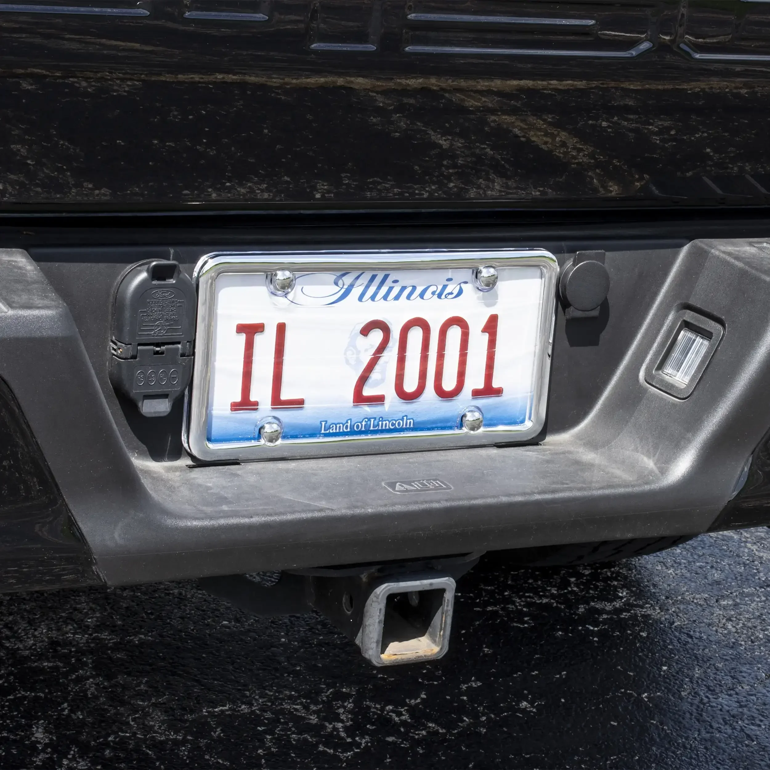

Chrome Anti-Theft License Plate Cover and Frame