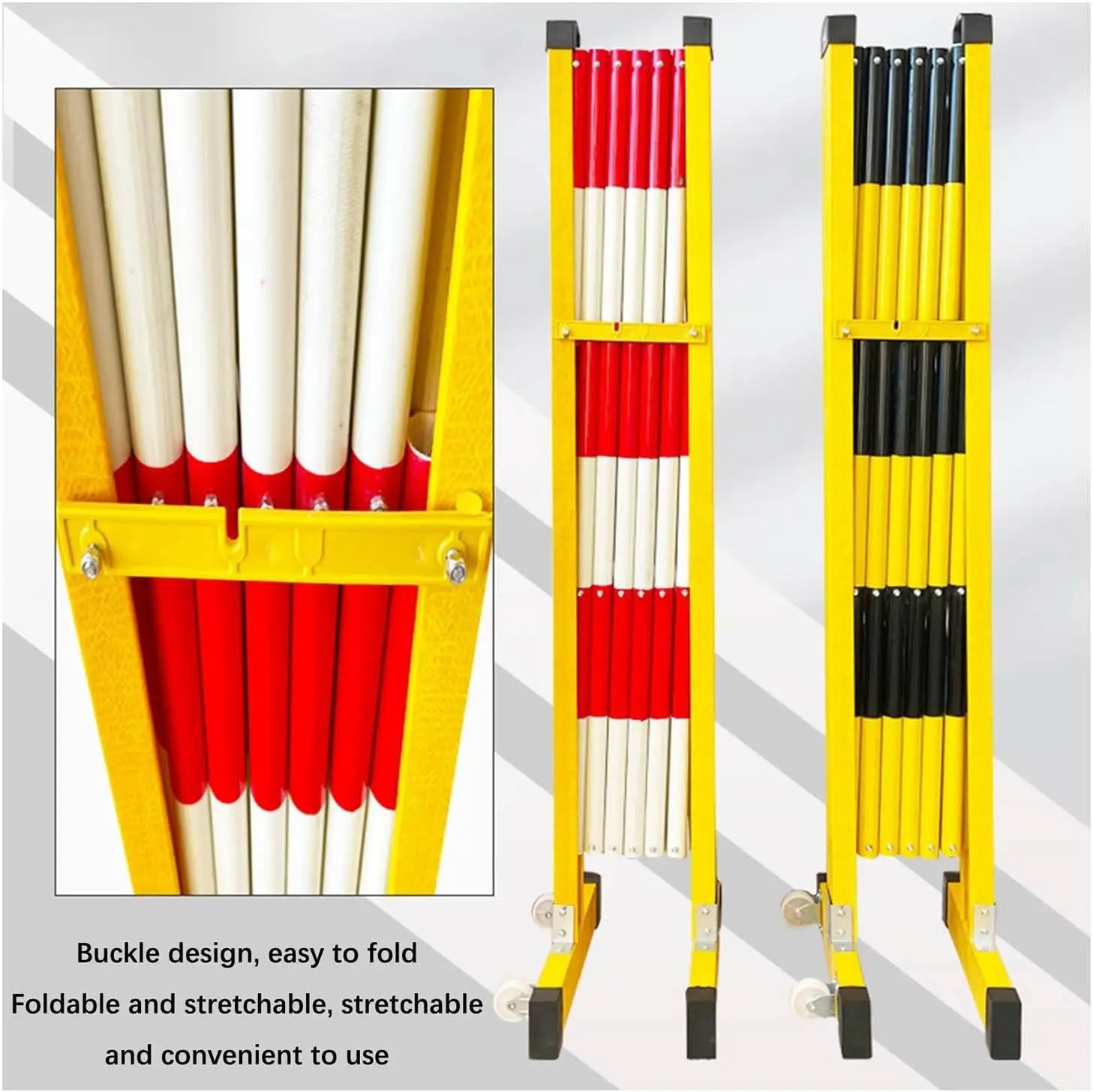 Crowd Control Building Barricade Safety Fence, Insulated Safety Sign Signal