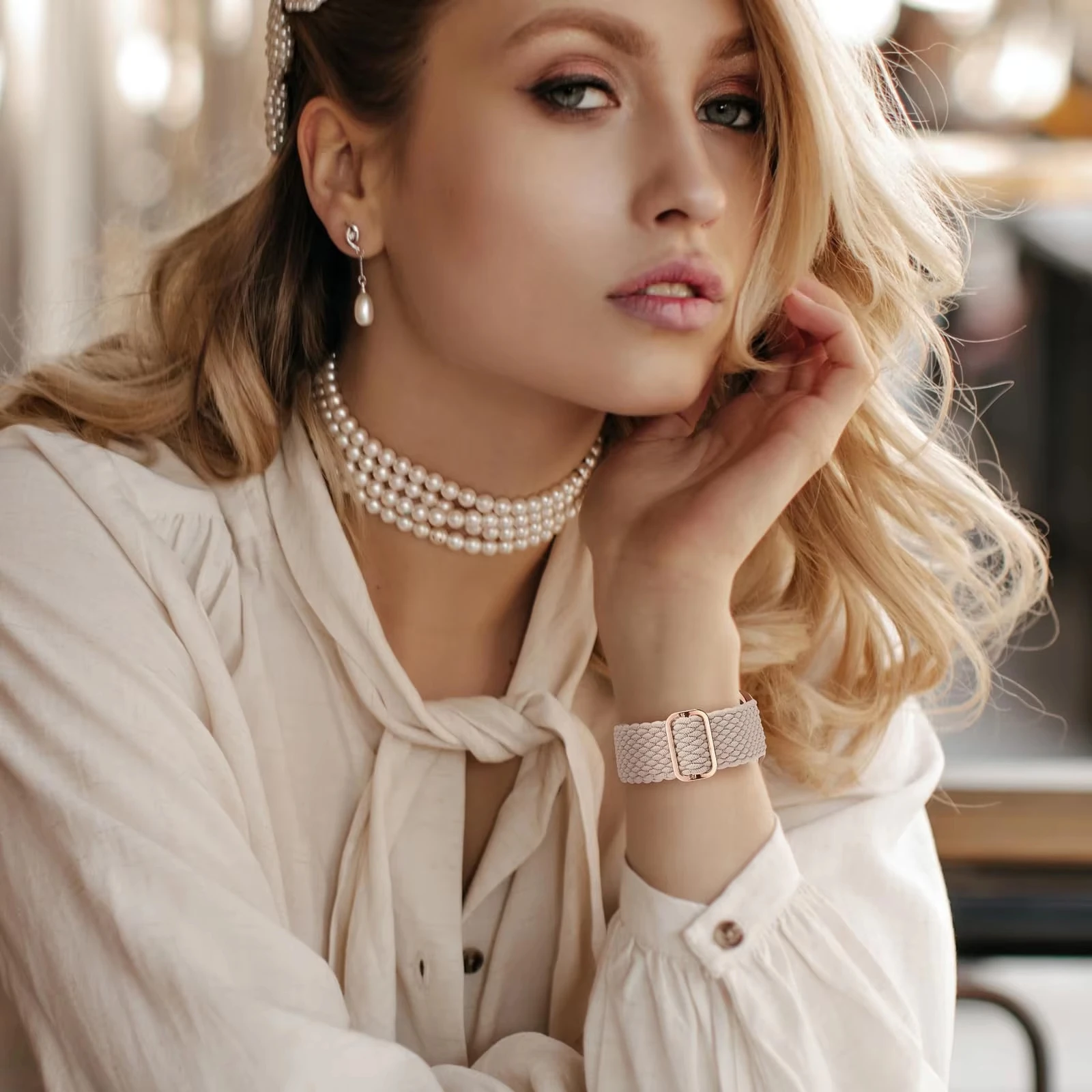 حزام مضفر لساعة أبل 45 مللي متر الترا 2 49 مللي متر 44 مللي متر 40-41 مللي متر 42-46 مللي متر مطاطا قابل للتعديل سوار سلسلة 10 9 8 7 3 5 se 6 4