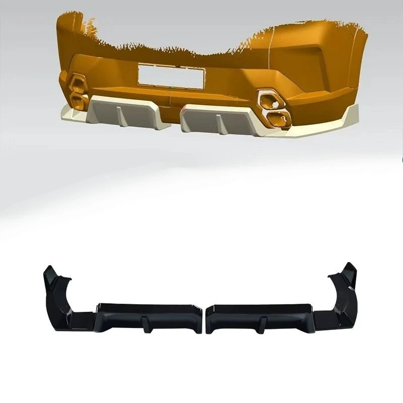 

For BMW XM G09 2023-25 Rear Bumper Diffuser 4-Piece High Gloss Black M Performance Style Aero Exterior Styling Body Kit Upgrade