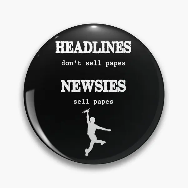 Newsies Sell Papes  Soft Button Pin Fashion Collar Metal Decor Cute Lover Gift Hat Jewelry Lapel Pin Cartoon Funny Women