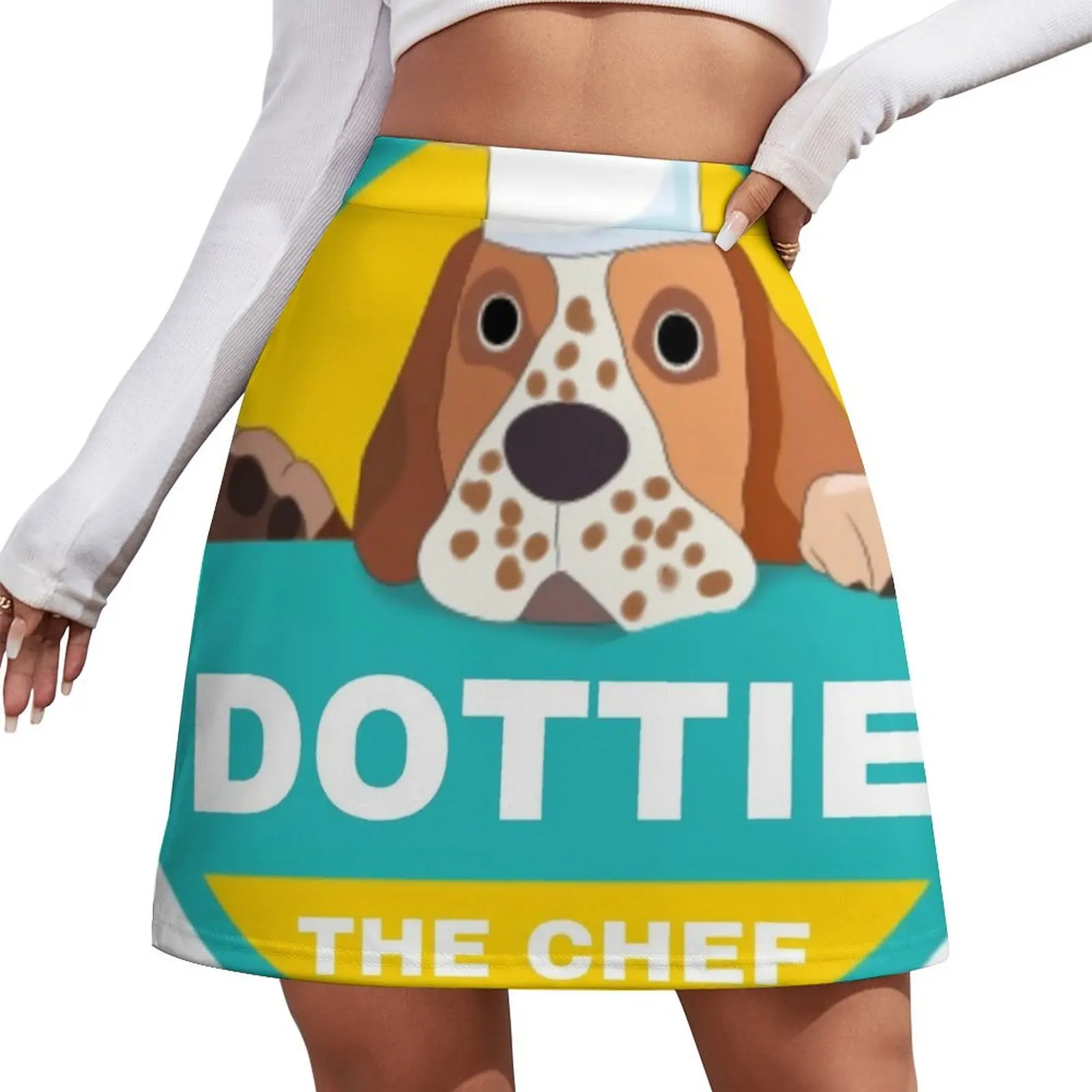 

Мини-юбка Dottie The Chef Dog в стиле фейри-кор, кавайная одежда, наряды для рейвов для женщин