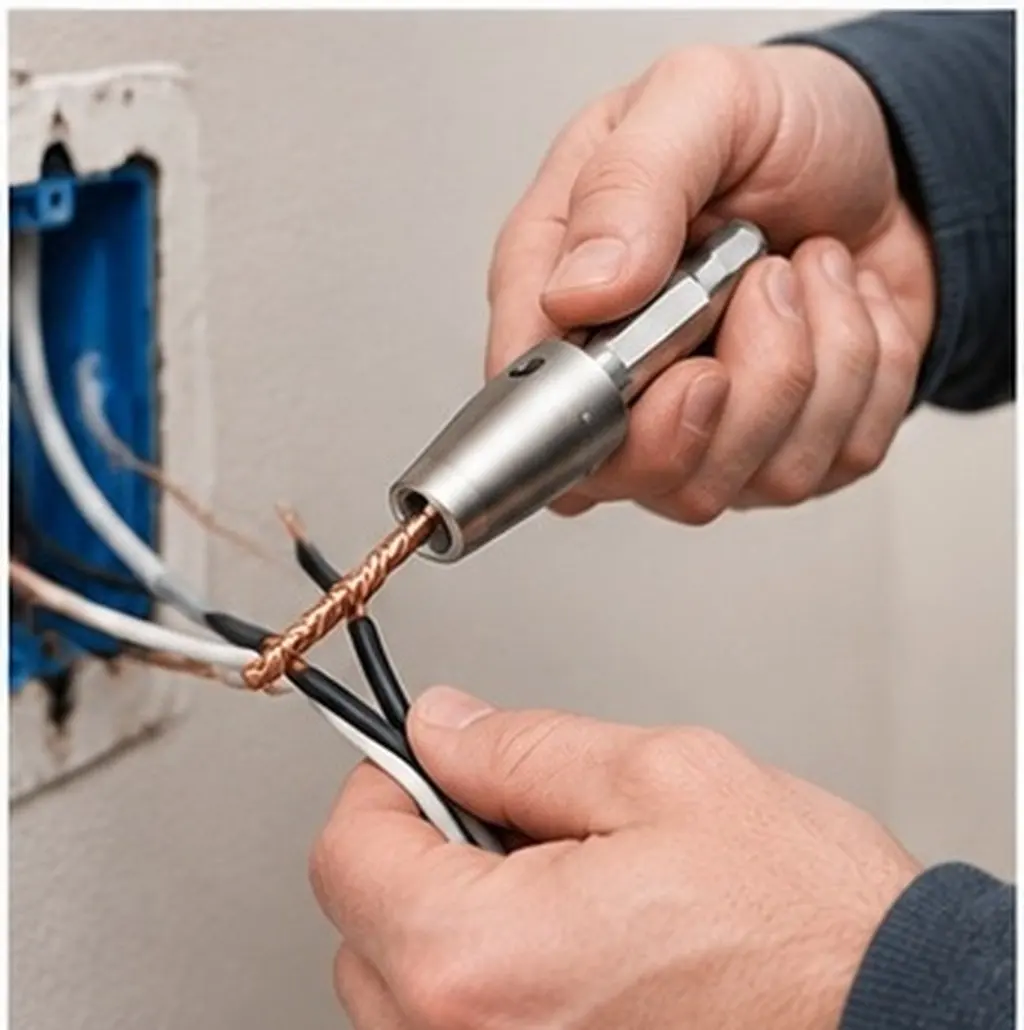 Wire Twisting Connector Tool for Wire Joining Tool Simple Intuitive Design Versatile Electrical Wiring Solution DIY