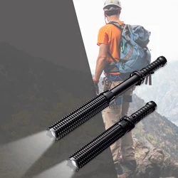 Adjustable Wolfsbane Led Flashlight Focusable Baseball Bat Telescopic Zoom Wide Angle Waterproof Led Flashlight Lighting