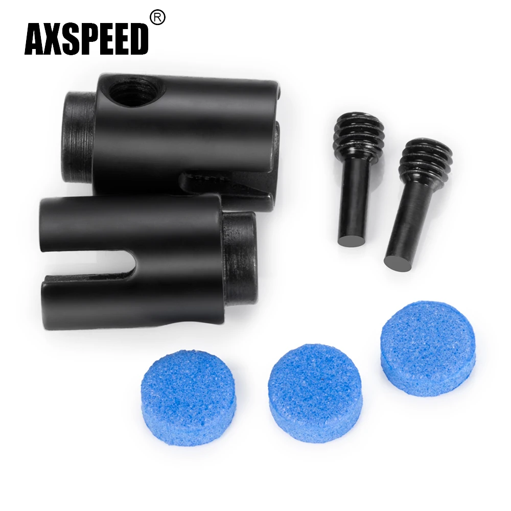 AXSPEED 2Pcs Steel Diff Drive Cup for 1/10 Scale Traxxas GT4-Tec 2.0 RC Car Model Upgrade Parts