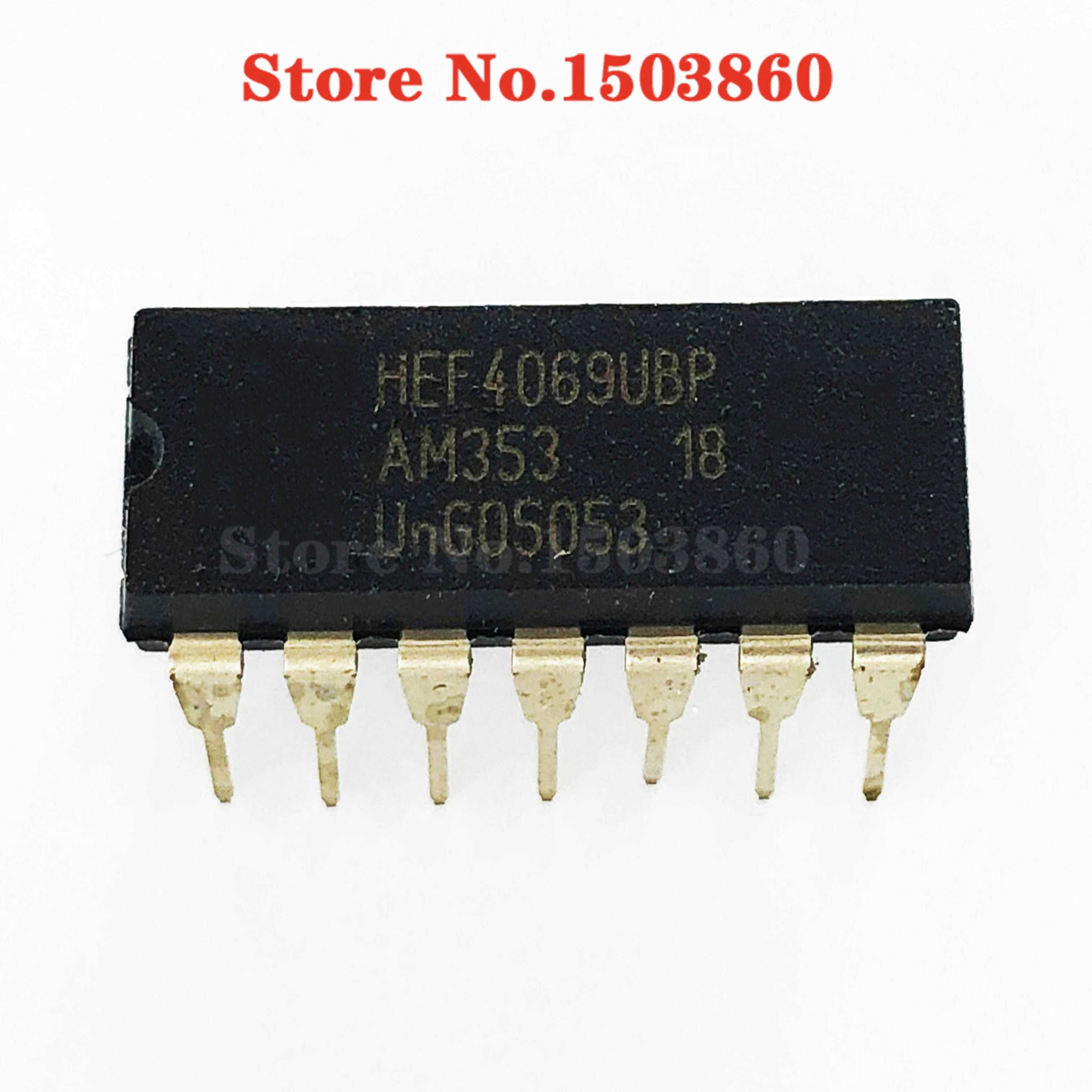 10pcs/lot HEF4069UBP DIP HEF4069 HEF4069BP DIP-14 original IC In Stock