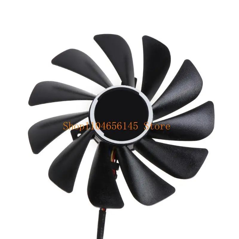 5asd Quiet Graphics Card-Lüfter für Radeon RX 5700 XT 95mm FDC10U12S9-C 4Pin 12V 0.45A VGA Fan Graphics Card Cooling