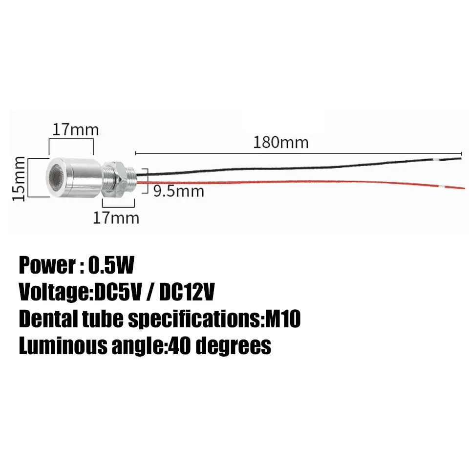 15MM Mini Small Spot Light LED Beads DC5V DC12V DC24V LED Decorative Light Bulb 40 Degree 60 Degree 0.5W Low Power Consumption