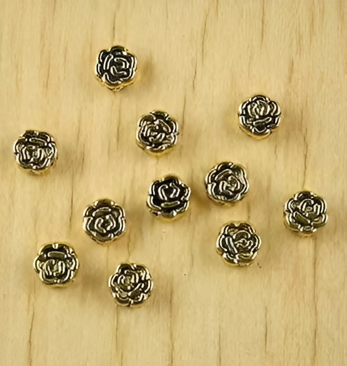 

100pcs 5.4mm Alloy matel sunflower spacer beads HWH2324