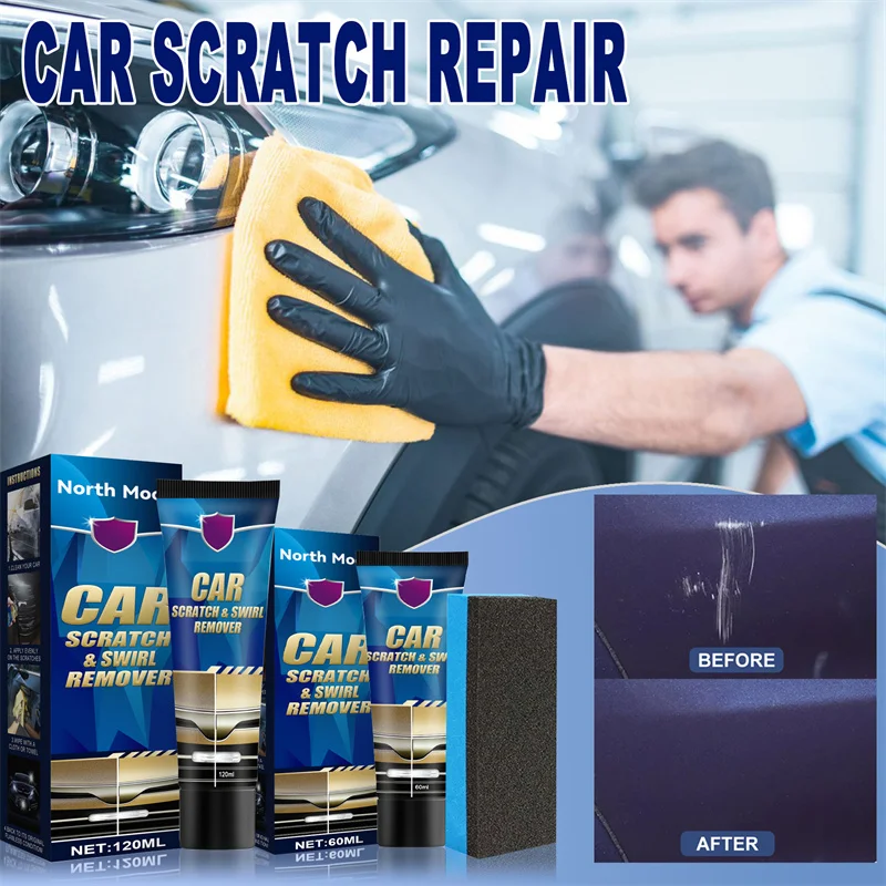 Car Scratch Repair Paste, Car Scratch Repair Paste Polishing Wax, Car Scratch Repair Kit for Car Various Surfaces