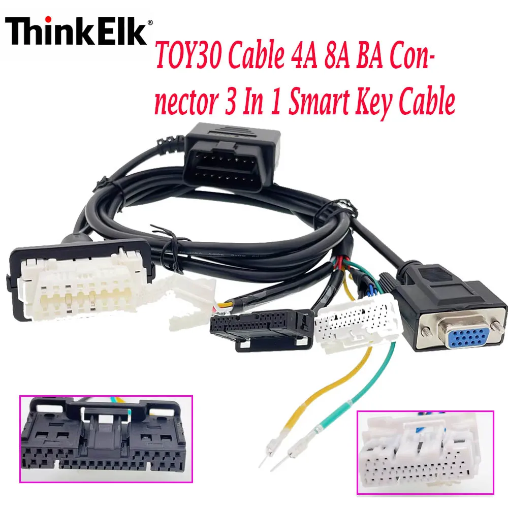 

Кабель OBD 16-контактный для смарт-ключей Toyota/Lexus (Toyo 30, 4A, 8A, BA) для восстановления при полной утере ключей