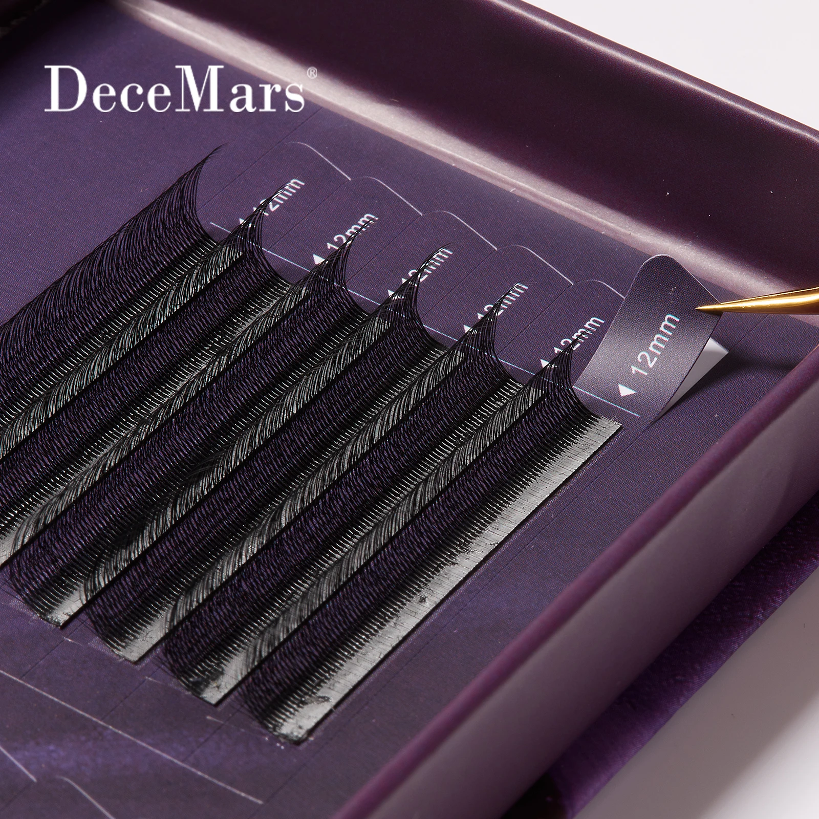 DeceMars Camellia 5D Eyelash Extensions Flying Eyelash for Makeup