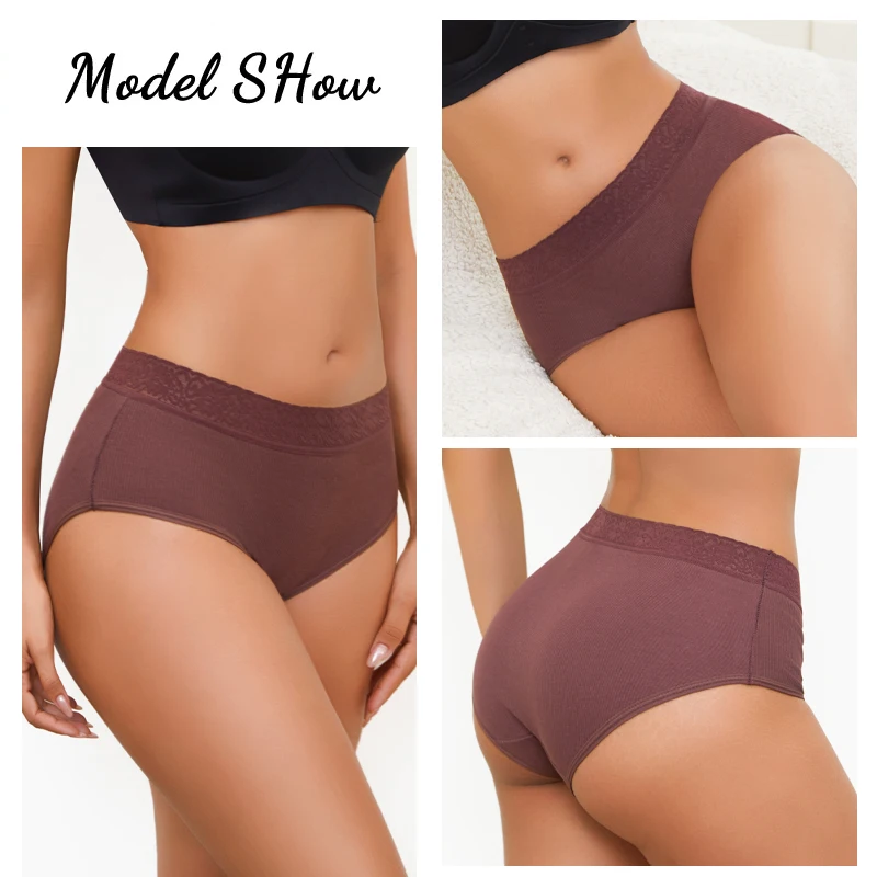 Thumbnail 3 - #23 Cheap Womens Lace Trim Comfort Panties Worth Buying