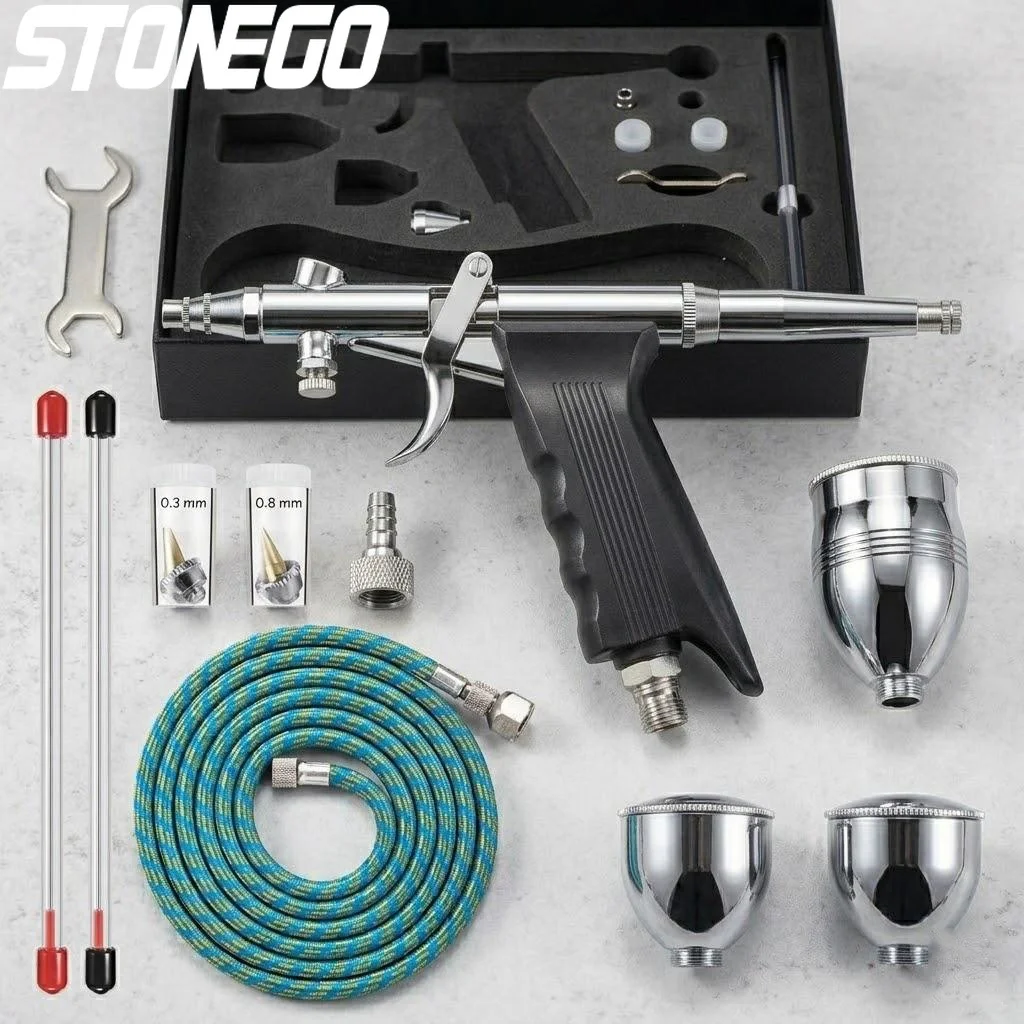 double-action-airbrush-kit-03mm-05mm-08mm-needles-2cc-5cc-13cc-paint-cups-nail-cake-tattoo-art-tools