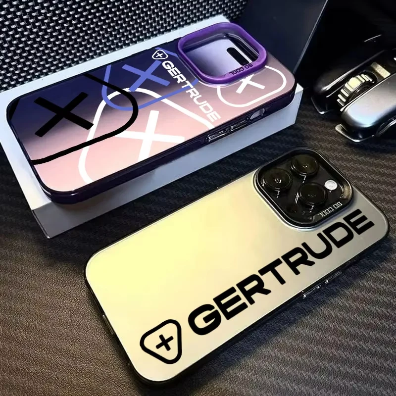 Coque Fashion For-G-Gertrudes- حافظة لهاتف آيفون 17 Air 16 15 14 13 12 11 Pro Max XS XR 15 Plus 16E 17Pro غطاء هاتف مقاوم للصدمات