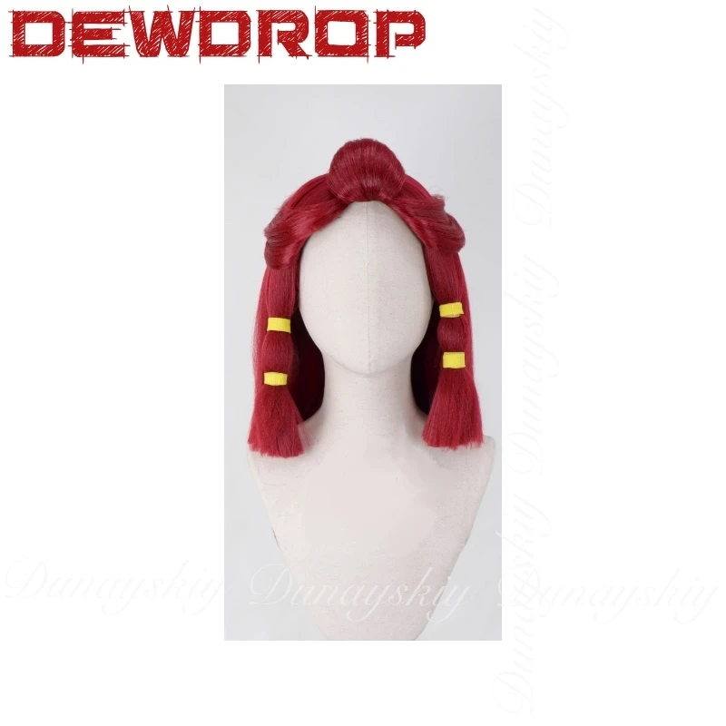 El juego Kingdom Tears princesa Dewdrop Cosplay el líder de la carrera con disfraces étnicos y disfraz de peluca Magenta lleno de traje