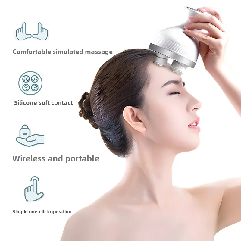 Home Head Meridian Dredging Massager Smart Electric Scalp Massager Stress Relief Tool