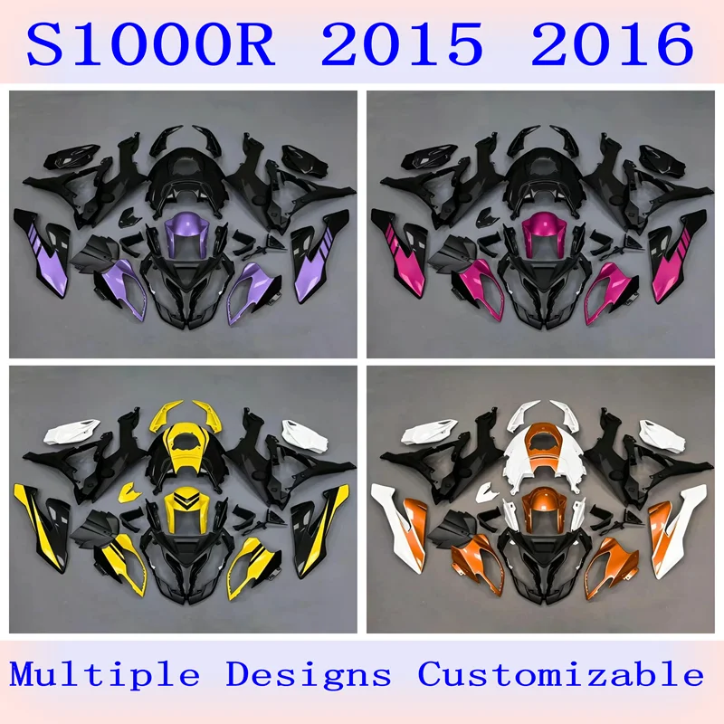 4 Gift new ABS cowling kit for BMW S1000R 2015 2016 car accessories with fuel tank cover can be customized