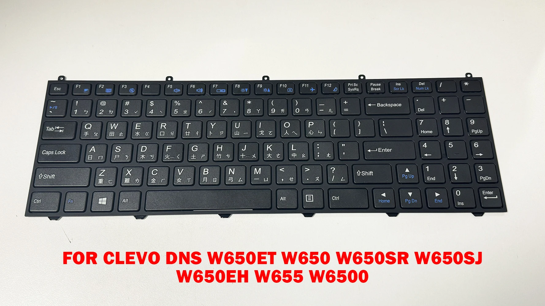 Клавиатура для ноутбука CLEVO DNS W650ET W650 W650SR W650SJ W650EH W655 W6500 США-китайский MP-12N7300-4305 6-80-W65S3-010-1