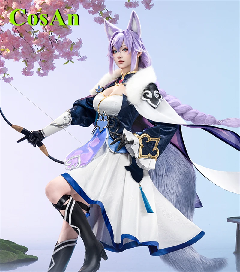 CosAn Game Honkai: Star Rail Montse Hernandez Cosplay Costume Sweet Elegant Party Role Play Clothing New Role Play Clothes Tail