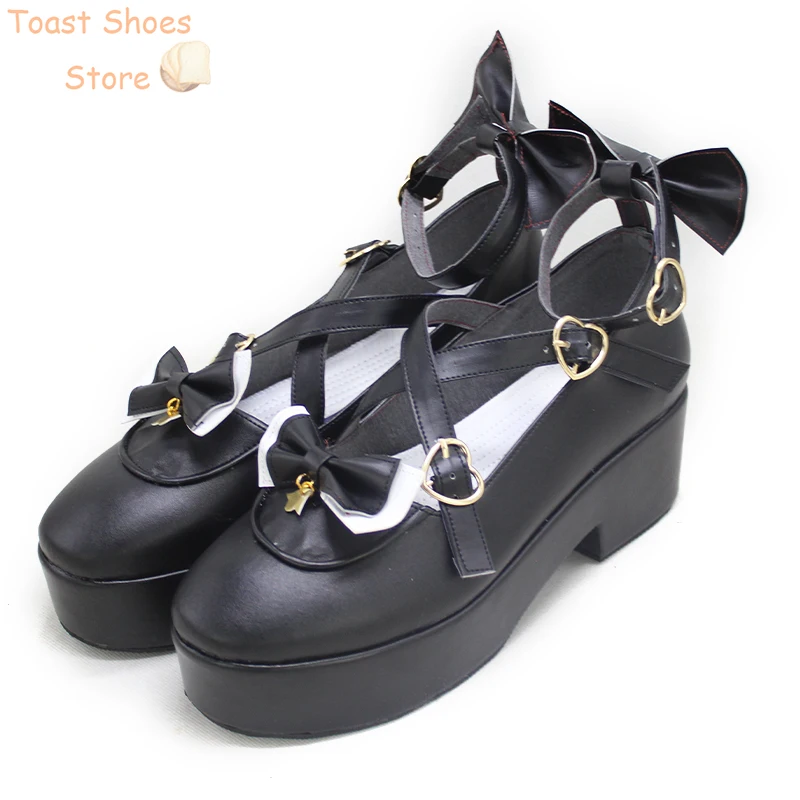 Maria Marionette Cosplay Schoenen Halloween Carnaval Laarzen Vtuber Cosplay Prop Pu Lederen Schoenen Kostuum Prop