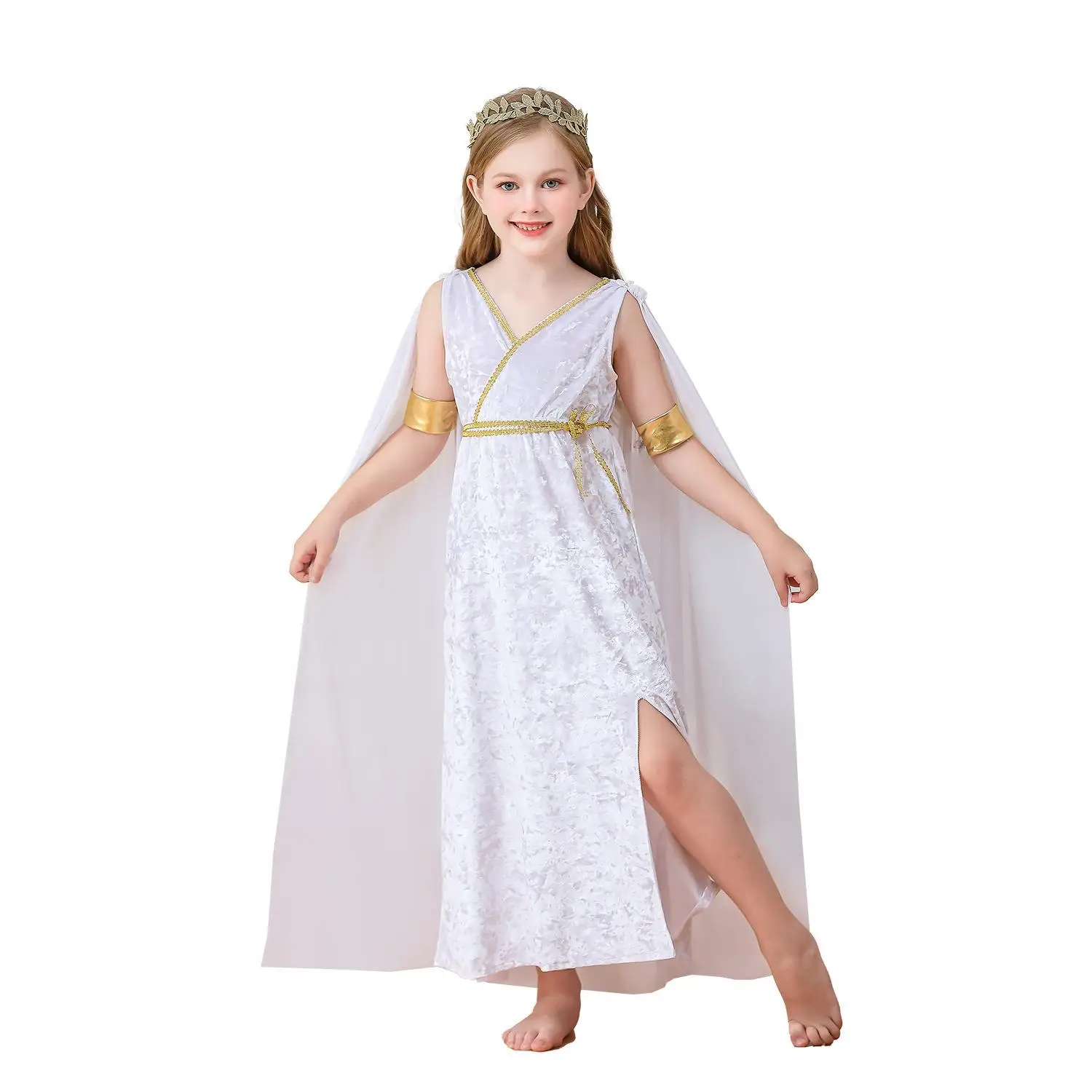 

loween Children's Costume eek Athena Roman Girl's Toga Dr Performance Clothes PU Material KTV Costume Fall 2025