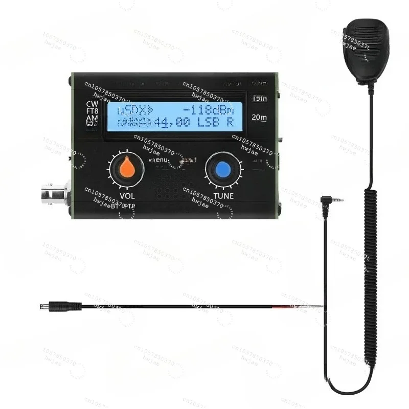 USDX-FT8 SDR Transceiver 5W HF QRP, 3 Band 15m 20m 40m All Mode USB LSB CW, with Bluetooth for Ham Radio