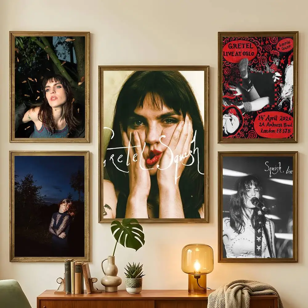 Singer G-Gretel Squish Music 2026 Poster Living Room Bedroom Bar Cafes Wall Home Decoration Gifts