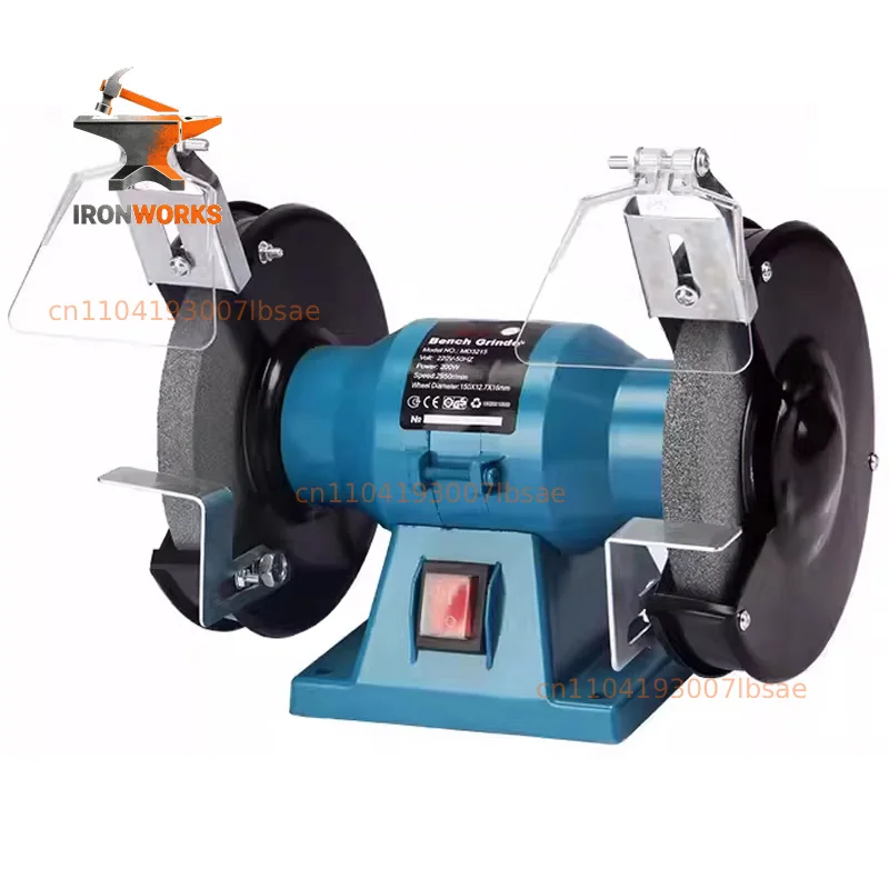5/6/8-inch Bench Grinder Multi-Functional Home Use Compact Electric Sharpener Dual-Wheel Electric Polisher