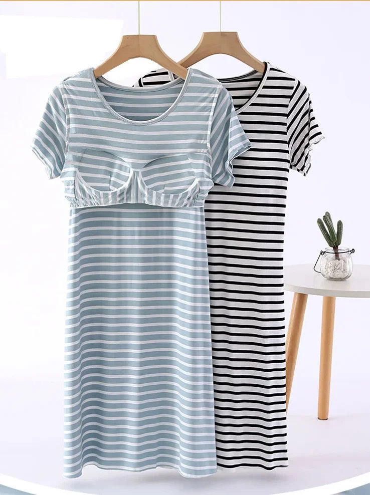 

Большие размеры M-4XL, ночные рубашки, женская мягкая ночная рубашка из модала с подушечками на груди, новое летнее домашнее платье, женская ночная рубашка, Vestidos Mujer