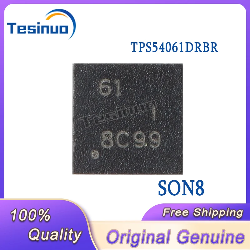 5/PCS New Original TPS54061DRBR Screen printing ：61 SON-8 60V 200mA Synchronous DC/DC Step-down Converter chip In Stock