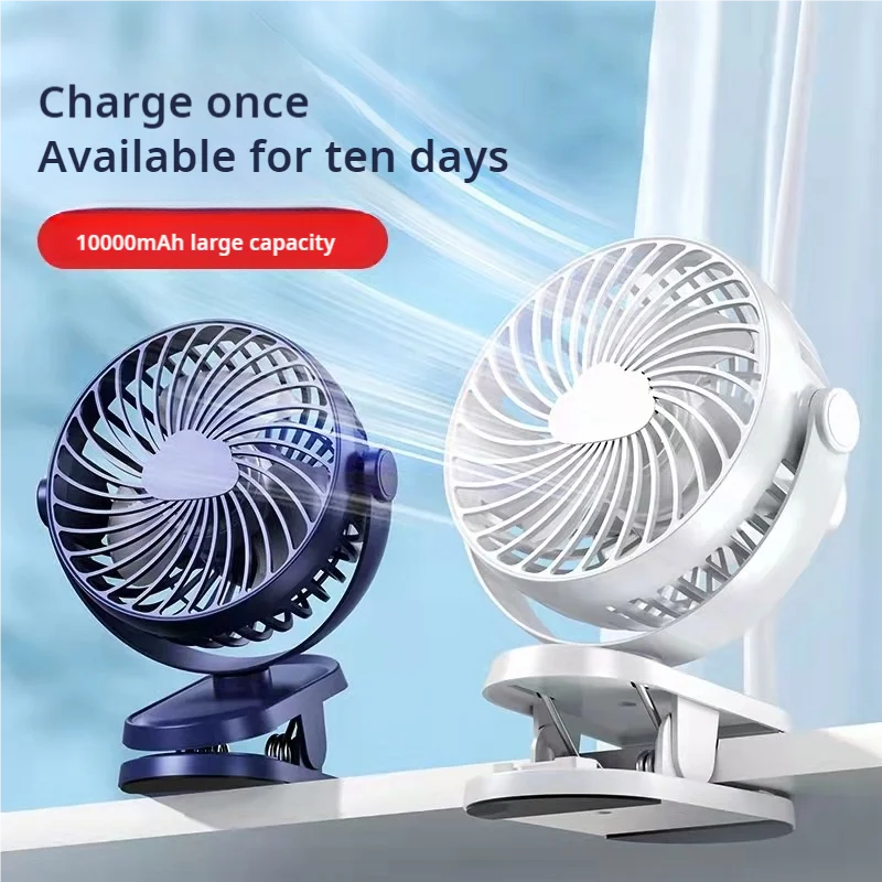 

2024 Clip Fan Mini Fan Silent Portable Dormitory USB Dual Electric Long Life Desktop Fan Cooling Appliances Adjustable