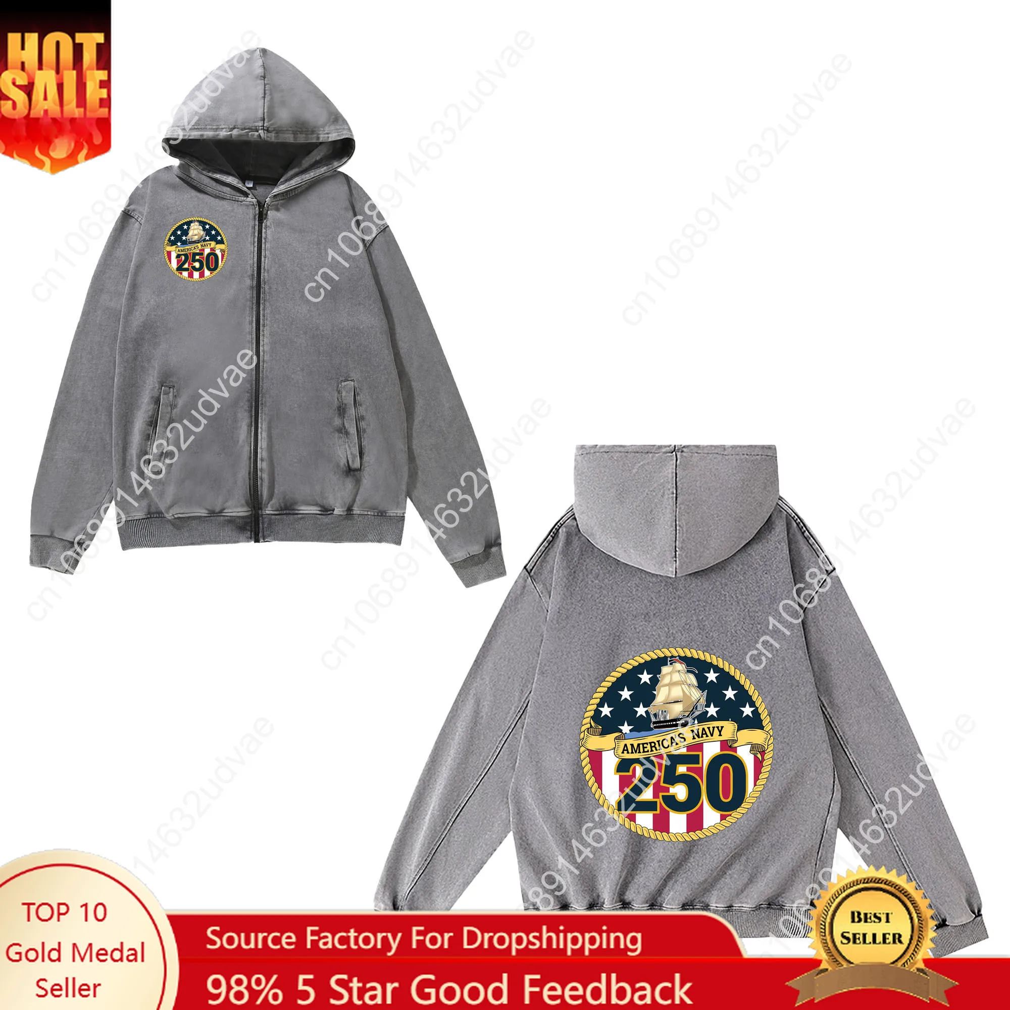 

250th Anniversary United States Zipper Sweatshirt Man Woman Teenager Retro Hoodies Pullover Sweat Shirt Full Zip Jacket Tops
