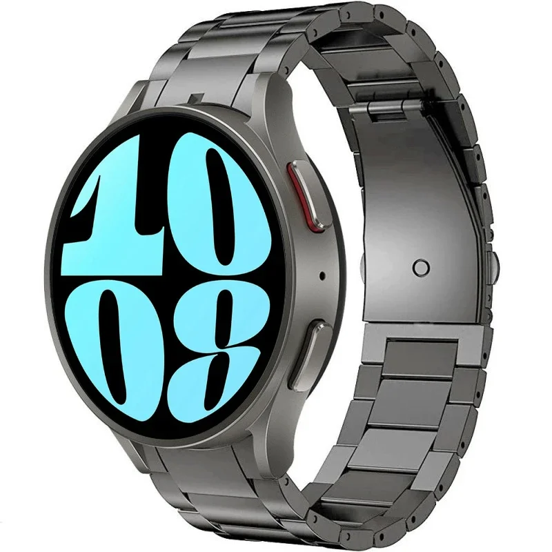 No Gap Titanium Metal Strap For Samsung Galaxy Watch 6 Classic 47mm 46mm 43mm 5Pro Light Bracelet Watch 7/6/5/4 44mm 40mm Belt
