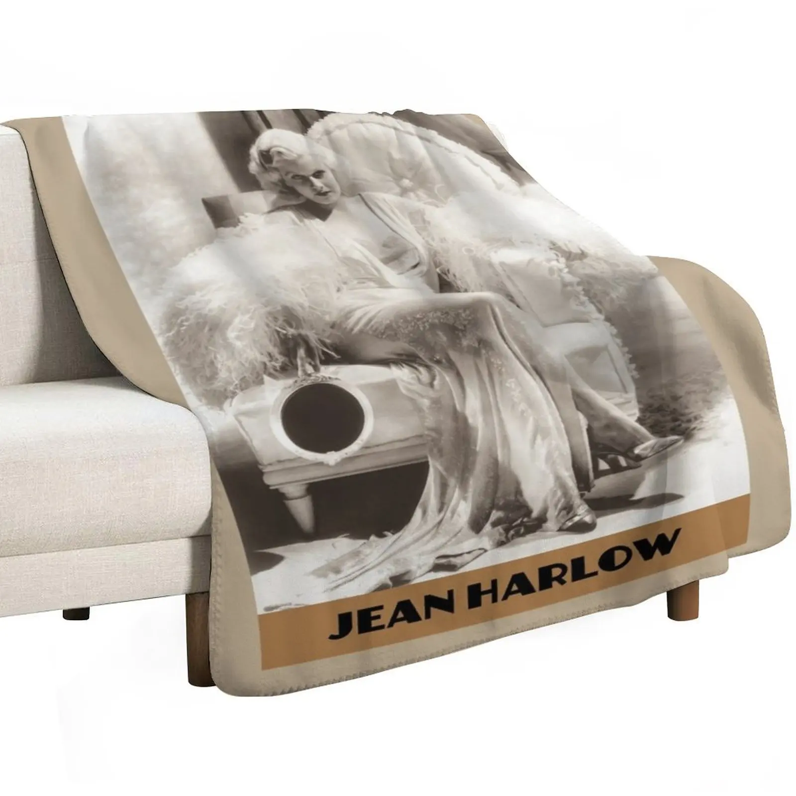 Jean Harlow Throw Blanket Quilt Custom Camping Cute Plaid Luxury Thicken Decorative Beds Blankets