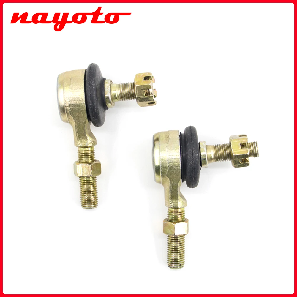 1 Pair 10mm M10 Metal Tie Rod Ball Joint For 50cc 70cc 90cc 110cc 125cc 150cc 200cc 250cc 300cc ATV Quad Dirt Bike 4-wheeler