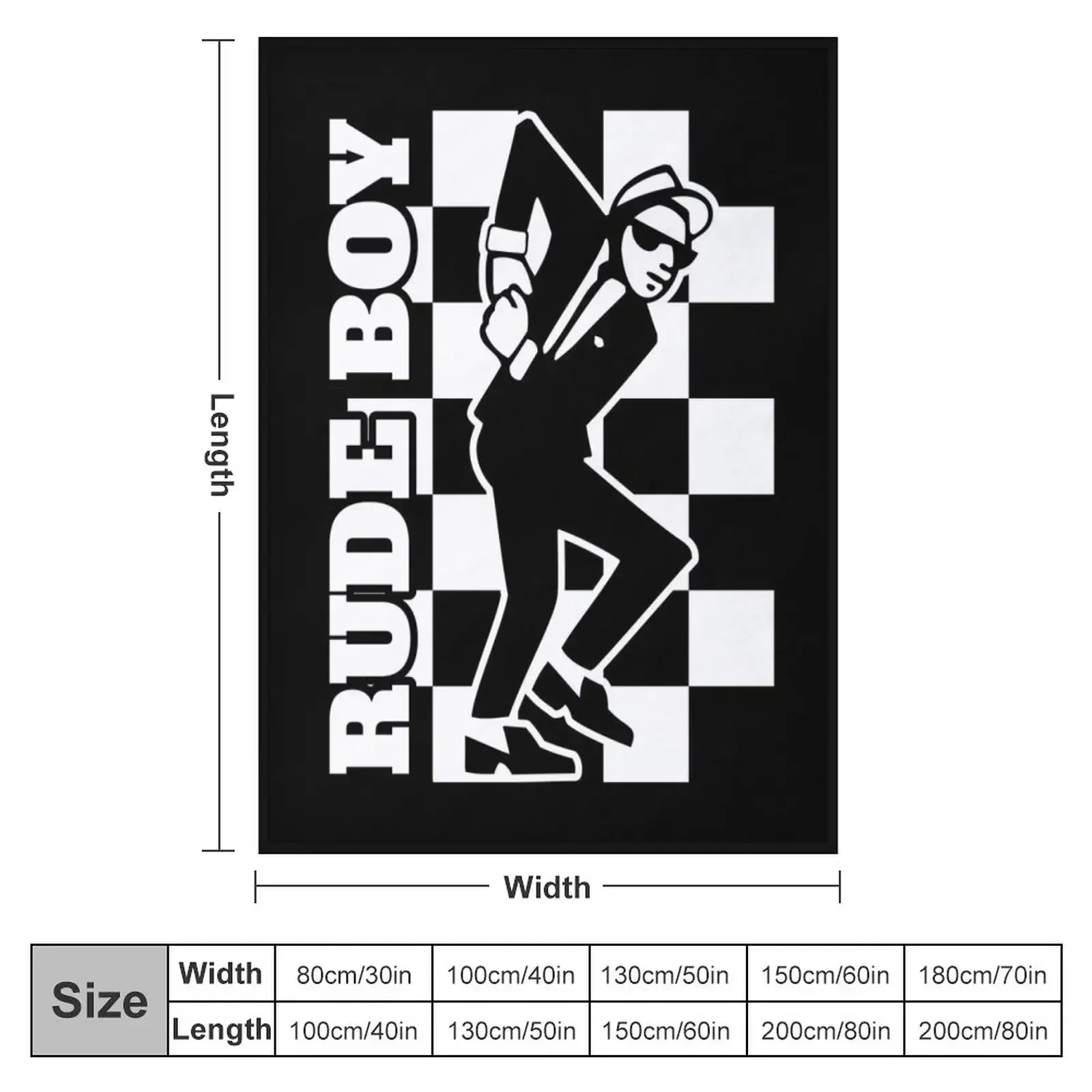 Rude Boy Throw Blanket Plaid Comforter Custom Camping Soft Big Decorative Sofa Blankets
