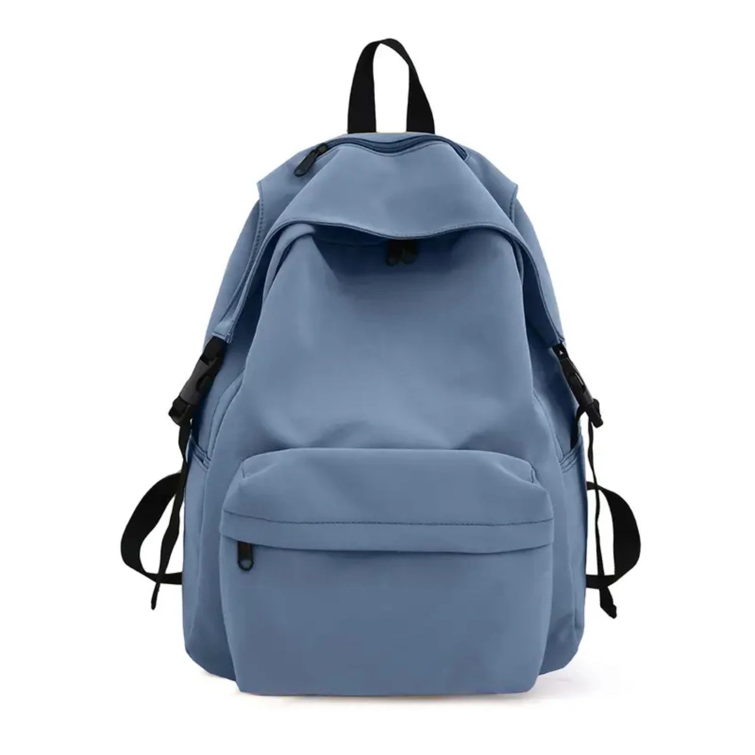 

School Backpack Waterproof Black Bookbag College High School Bags For Boys Girls Lightweight Travel Rucksack Casual Daypack Lapt