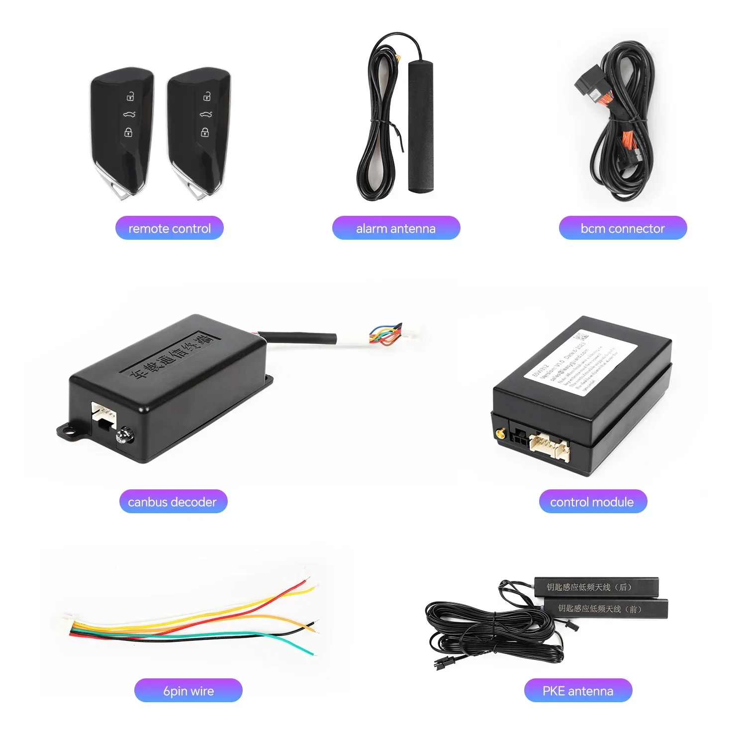 EASYGUARD Smart Key Replacement Keyless Entry System For VW Tiguan TOURAN With Factory OEM Push Start Button & Comfort Access