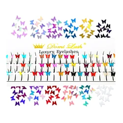 Mix Color Butterfly Eyelash Glitter Indiividual Lash Extension Shiny Fairy Mink Soft Lashes for Beauty Makeup Tool Suppliers