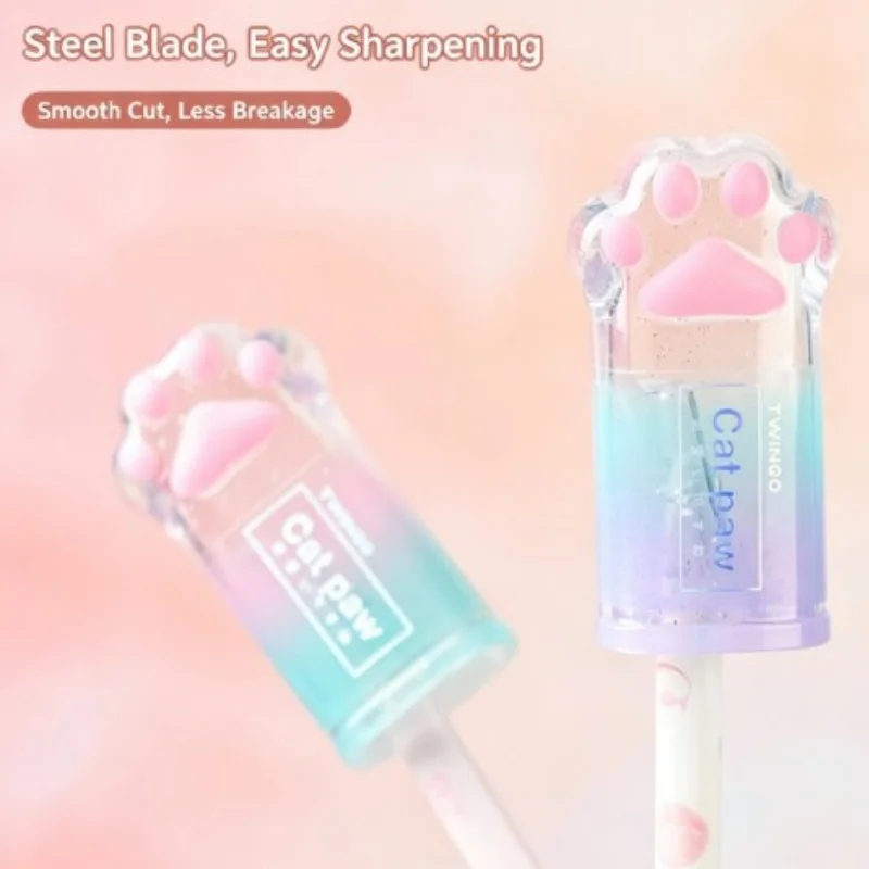 Cat Paw Shaped Pencil Sharpener Stationery Gifts School Supplies And Stationery Portable Mini Pencil Sharpener