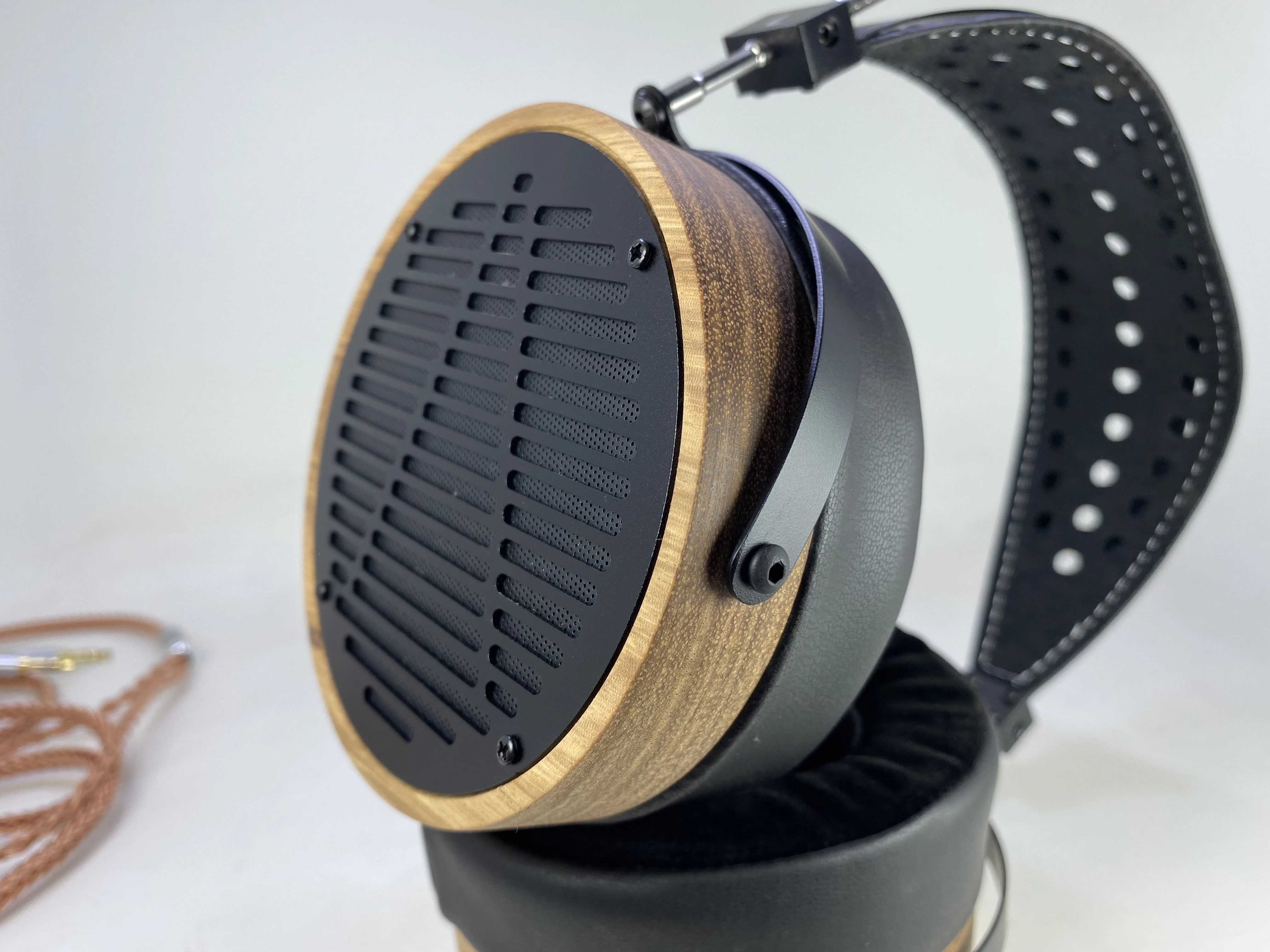 diy wood headphone 40mm driver send cable