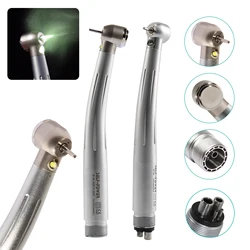 Turbina de aire Dental LED de alta velocidad, generador electrónico de 2 orificios y 4 orificios, cartuchos de cabeza grande, 3 pulverizadores de agua aptos para NSK PDM