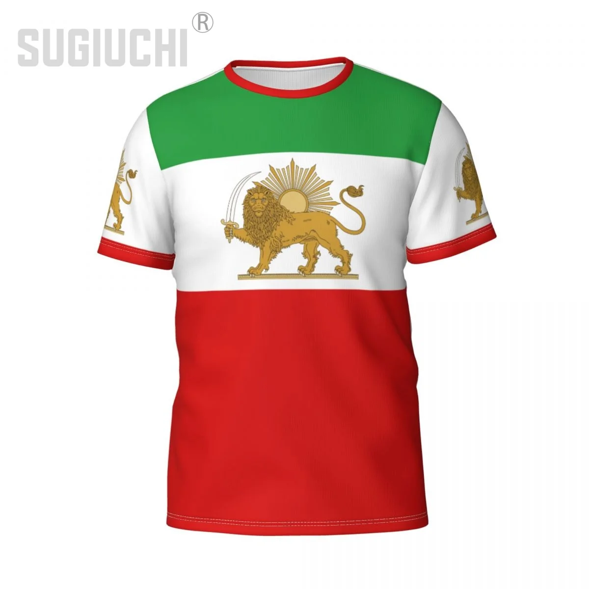 Custom Name Number Emblem Lion And Sun Flag Of Iran 3D T-shirts For Men Women Tees jersey team Soccer Football Fans Gift T shirt