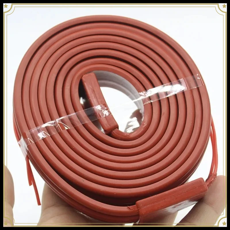 Knob Temperature Control 110 220 V 15mm X 1-10 Meters Waterproof Flexible Silicone Heater Strip Belt Freeze Protection Pipeline