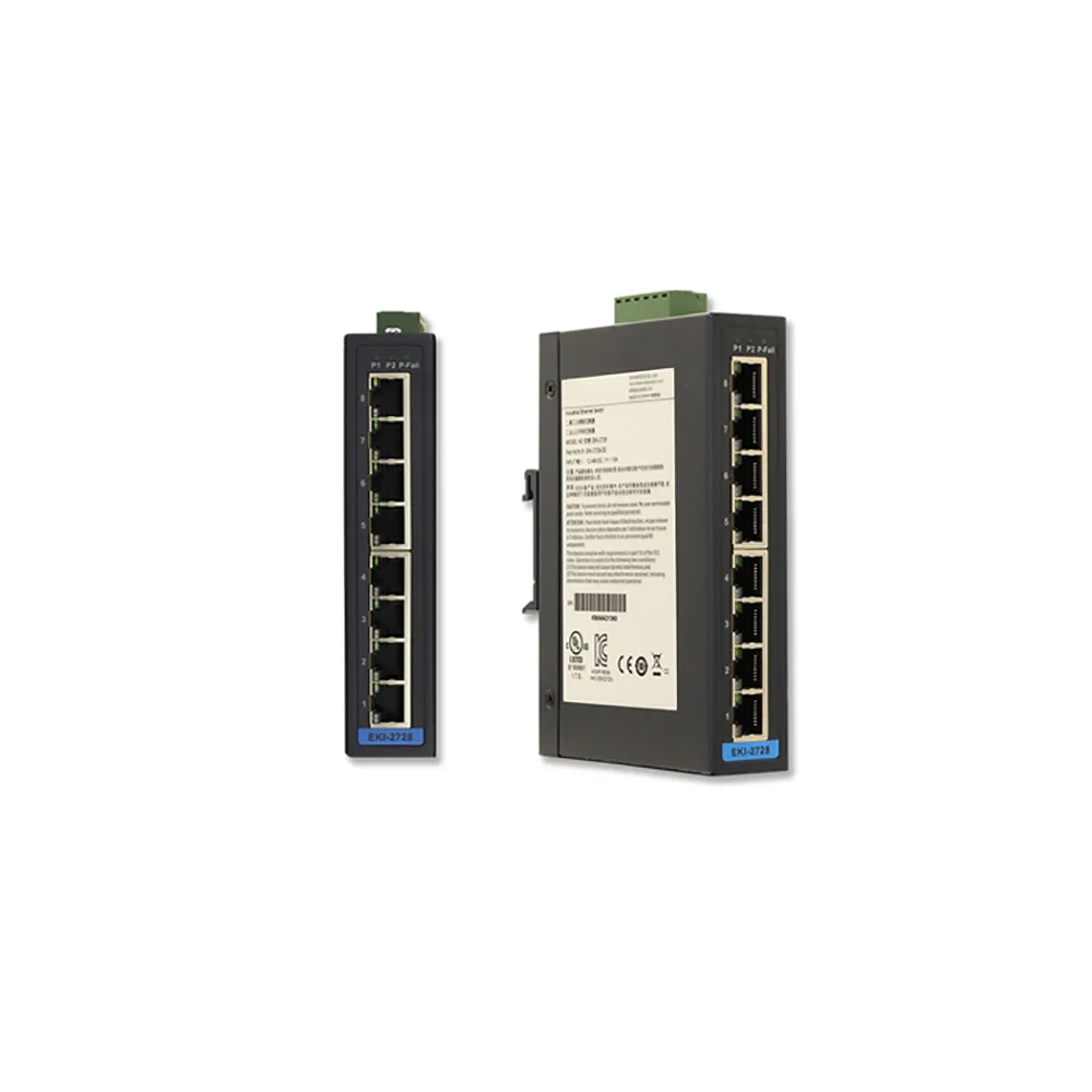 8-Port Gigabit Industrial Switch EKI-2728 EKI-2728-CE