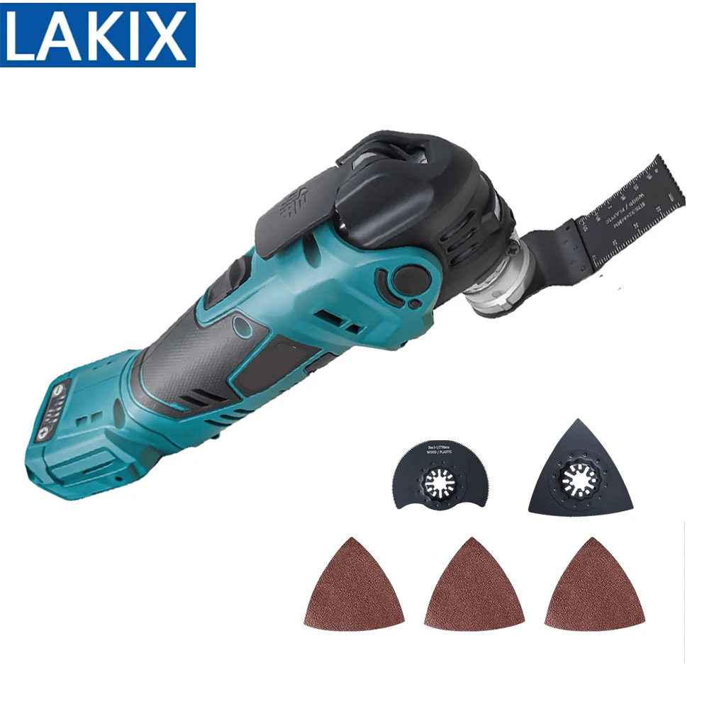 600 W elektrische oszillierende Multi-Tools Akku-Holzbearbeitungswerkzeug 20000 OPM Schneidsäge Heimdekoration für Makita 18 V Akku