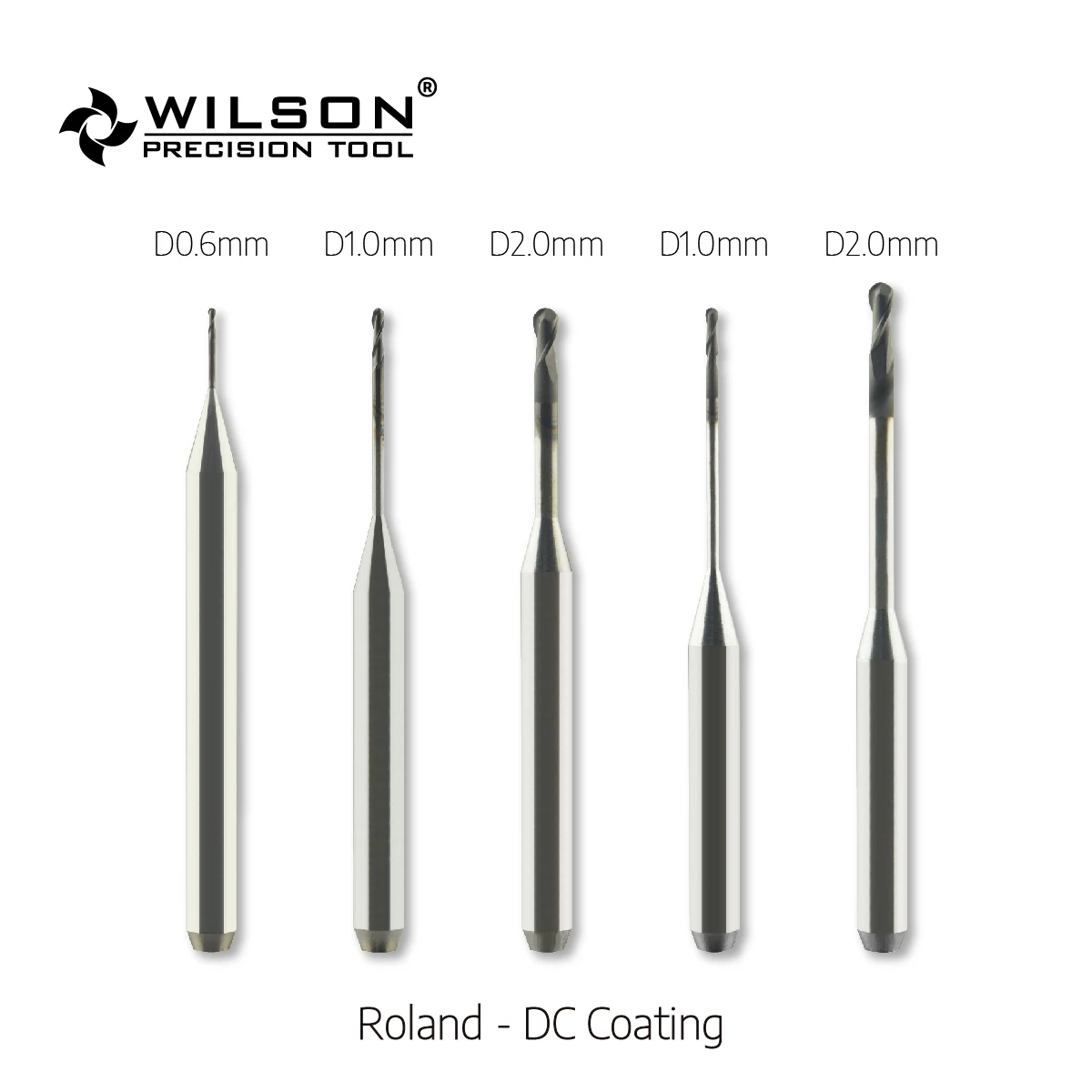 For Roland Machines WilsonDental Milling Burs-Cutting Zirconia- Overall Length 50mm