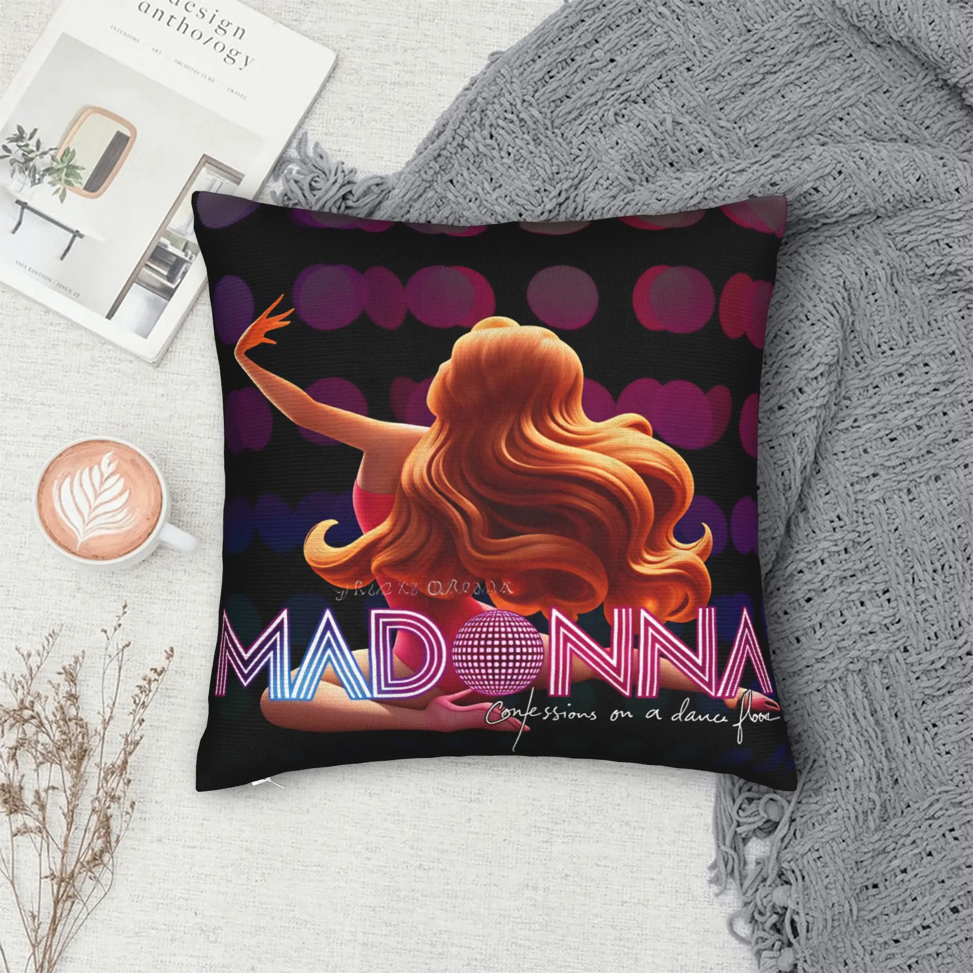 M-Madonna Confessions I Feel So Free Pillow Case  Design Pillow Cover For Sofa Couch Bed Living Room Kawaii Pillowcases