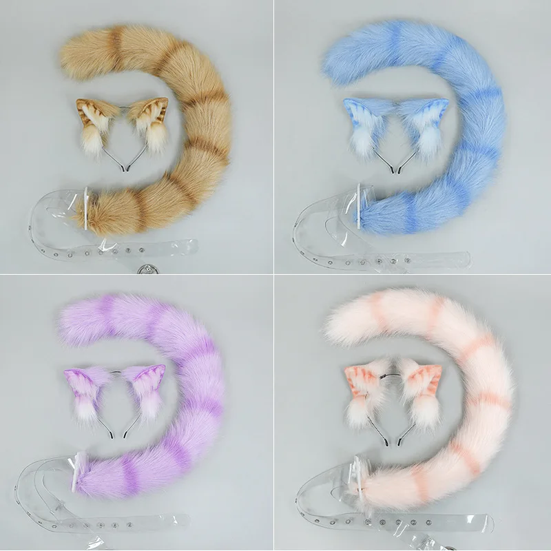 orelhas-de-gato-de-pelucia-realista-lolita-bandana-lobo-orelha-cauda-conjunto-cosplay-acessorios-feitos-a-mao-simulacao-orelhas-animais-aderecos-de-halloween